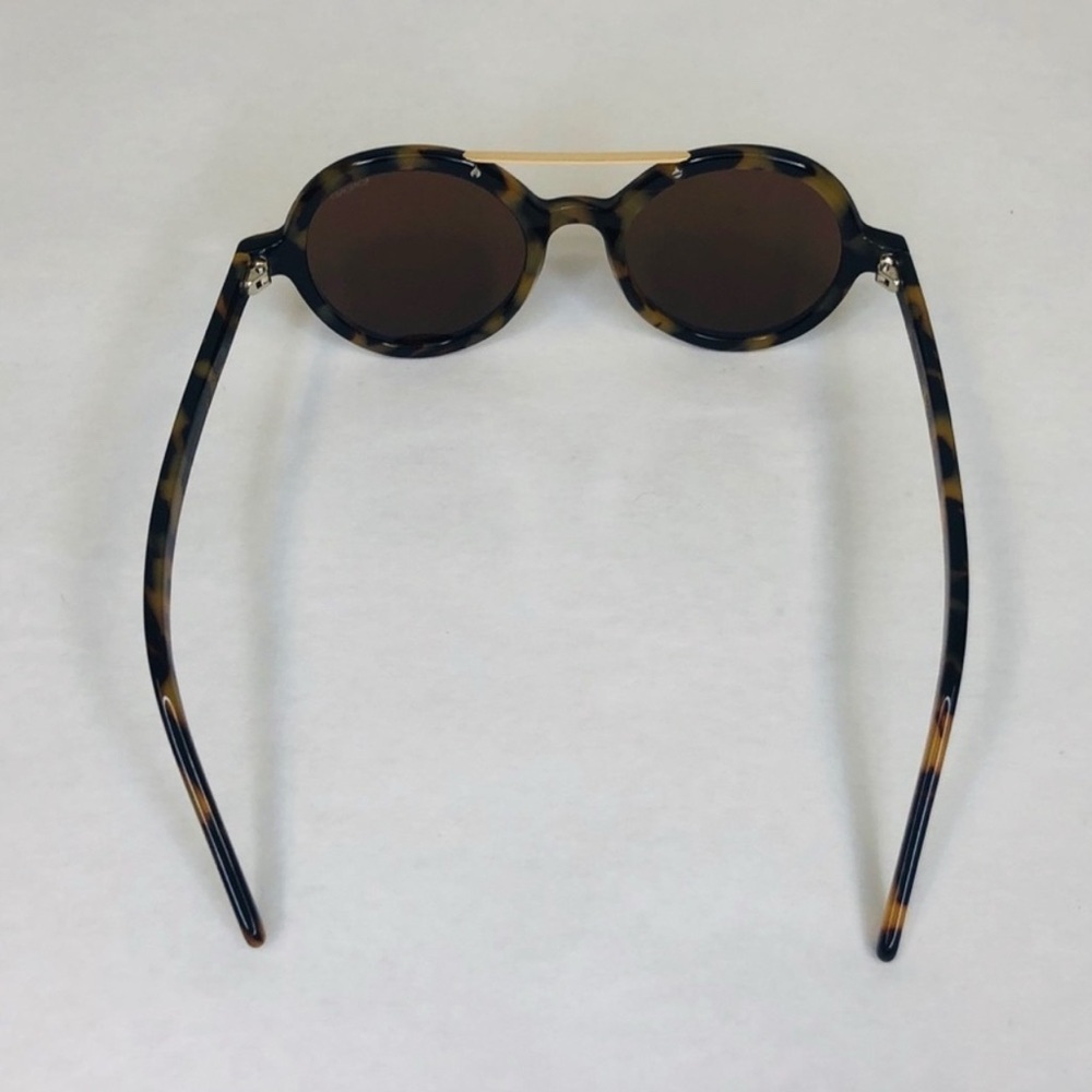 Tortoise Shell Round Sunglasses NEW KOMONO The Vivien Brown Gold - Picture 10 of 10